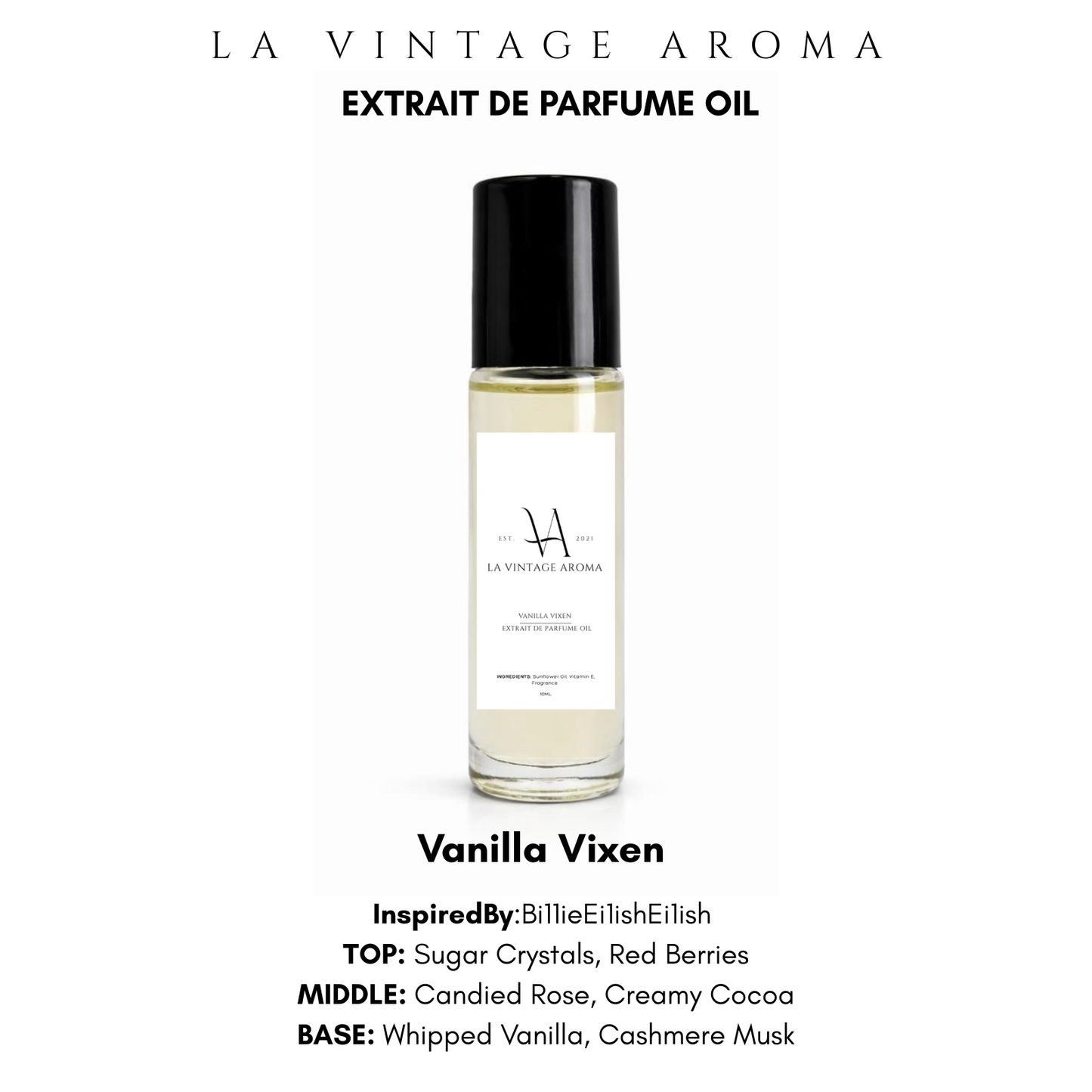 Vanilla Vixen Extrait De Parfume Oil