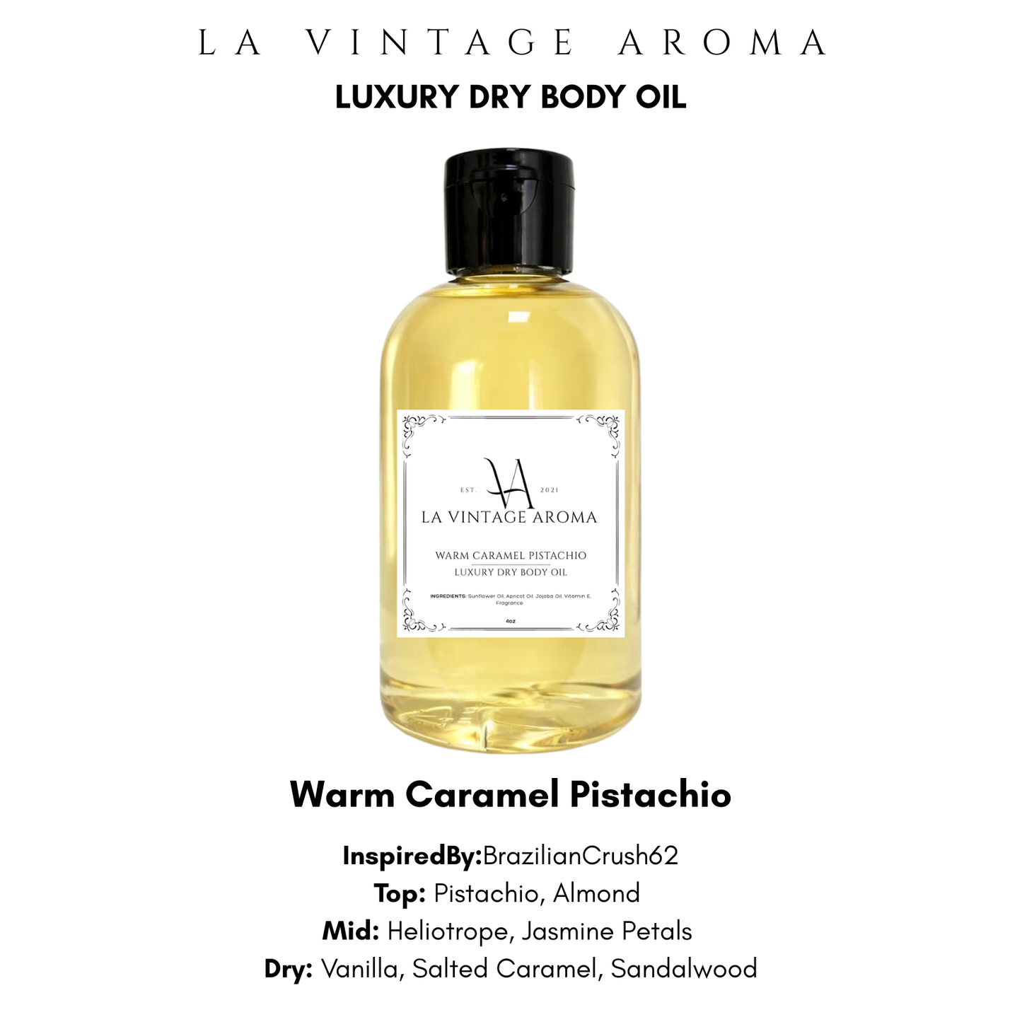 *CLEARANCE* Warm Caramel Pistachio Dry Body Oil