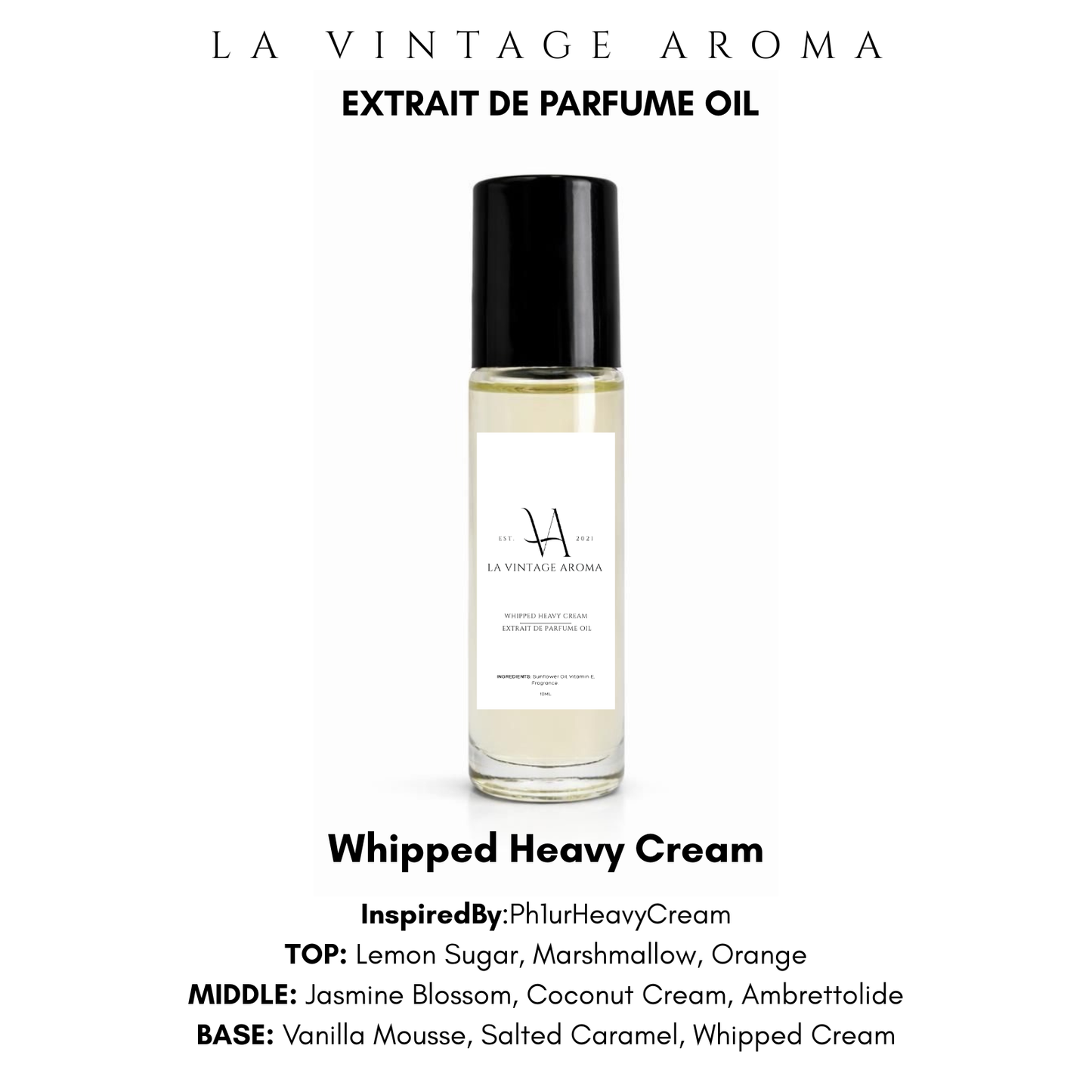Whipped Heavy Cream Extrait De Parfume Oil